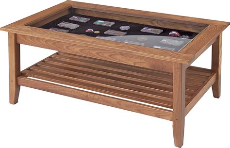 Glass Top Display Coffee Table Amazon Ca Home And Kitchen