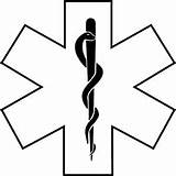 Symbol Ems Emt Logo Medic Life Star Clip Decal Sticker Paramedic Window Vinyl Silhouette Clipart Template Amazon Coloring Firefighter Designs sketch template
