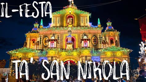 il festa ta san nikola  feast  saint nicholas malta youtube