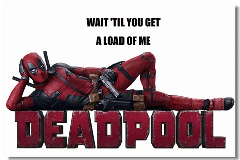 Custom Canvas Wall Decals Funny Deadpool Posters Marvel