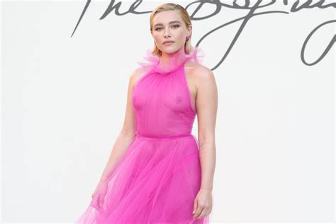 florence pugh takes a fashion risk in teensy shorts and giant ruffles