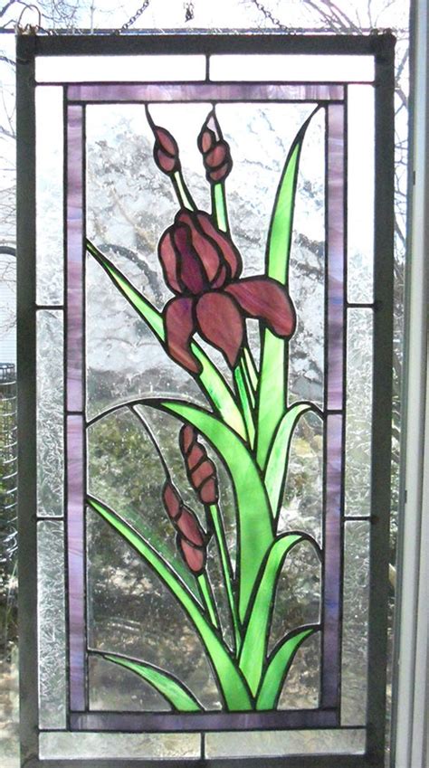 81 Best Stained Glass Iris Images On Pinterest Stained
