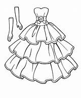 Coloring Barbie Pages Dress Wedding Zum Ausmalbilder Dresses Color Kleidung Drawing Fashion Ausdrucken Kinder Drucken Girls Choose Board Für sketch template