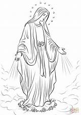 Lady Coloring Grace Pages Drawing Fatima Printable Supercoloring Jesus sketch template