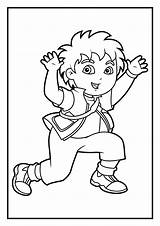 Diego Coloring Pages San Dora Printable Color Getcolorings sketch template