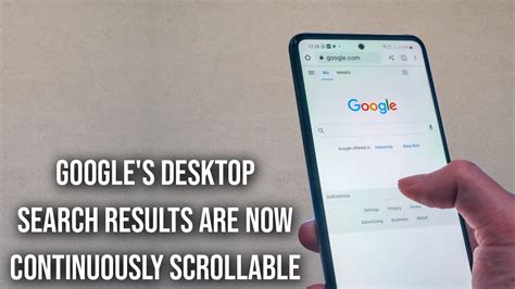 google    desktop search results continuously scrollable