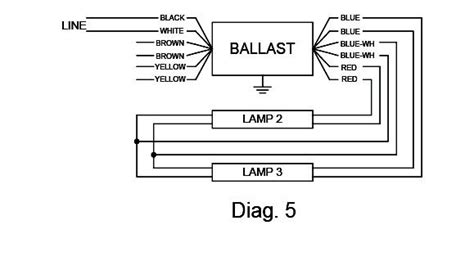 fluorescent light wiring diagram  ballast wiring diagram