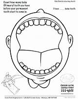 Coloring Teeth Dental Pages Preschool Kids Mouth Lips Open Dentist Worksheets Hygiene Printable Brushing Health Drawing Colouring Tooth Worksheet Color sketch template