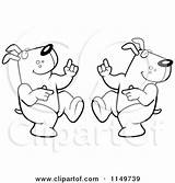 Dancing Dogs Clipart Cartoon Dog Coloring Thoman Cory Vector Outlined Royalty Rf Illustrations Clipartof 2021 sketch template