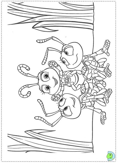 bugs life coloring page dinokidsorg