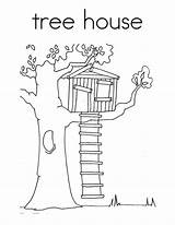 Coloring Treehouse Tree House Pages Kids Clipart Color Magic Colouring Printable Drawing Treehouses Template Drawings Book Clipground Books Sketch Quilt sketch template
