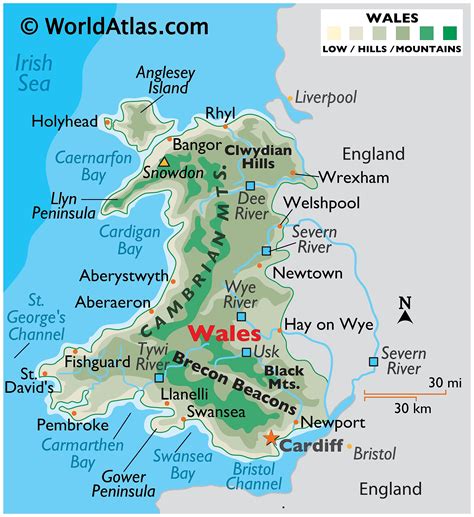 wales maps facts world atlas