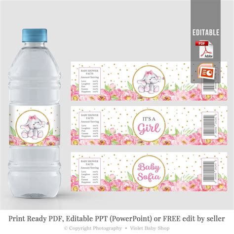 water bottle label template  addictionary