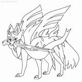 Zeraora Nickit Xcolorings Zacian Eiscue Noice sketch template