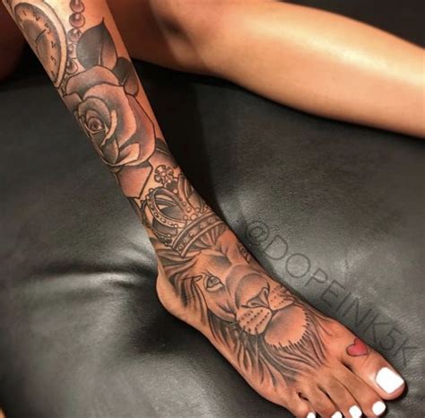 pinterest royaltyanaa foot tattoos girls leg tattoos women foot