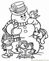 Coloring Christmas Printable Pages Color Holiday Holidays Print Sheets Printables Entertainment Sheet Kids Snowman Frosty Adult Adults Animals Santa Elf sketch template