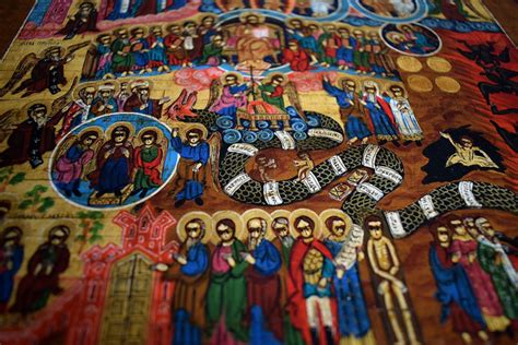 Russian Orthodox Icon Last Judgment Handpainted Icon