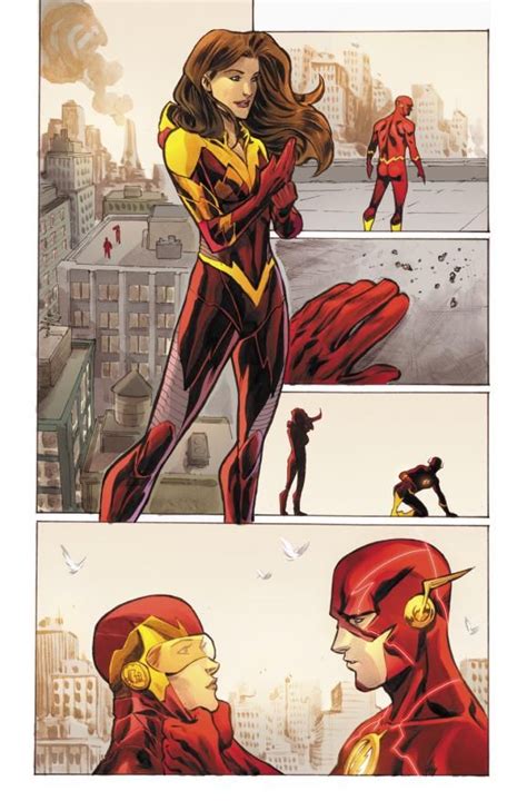 The Flash S Girlfriend Iris In Her Suit That Will Protect Her From The