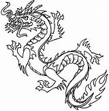 Tattoo Coloring Pages Getdrawings Dragon sketch template