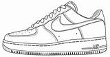 Af1 Shoe sketch template