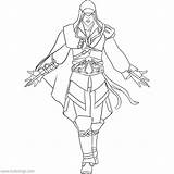 Creed Assassin Ezio Xcolorings Eizo 1100px sketch template