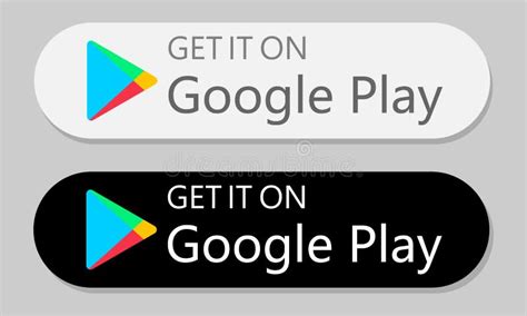google play store  microsoft store buttons editorial photo illustration  graphics