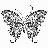 Butterfly Coloring Mandala Pages Adult Adults Printable Detailed Drawing Color Line Monarch Relief Wonderful Simple Print Pdf Getcolorings Stress Manda sketch template