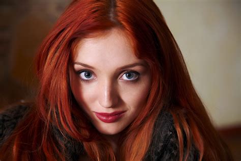 wallpaper face women redhead model long hair