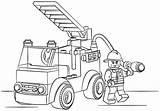 Lego Transformers Coloring Fire Pages Truck City sketch template
