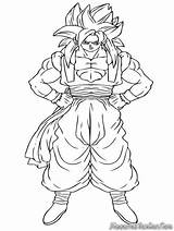 Gogeta Pages Coloring Dragon Ball Saiyan Super Ssj4 Gt Popular Library Clipart Template sketch template