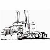 Peterbilt Clip Truck Outline Coloring Pages Semi Embroidery Designs Pencil Kenworth Log Sketch Template Outlines Slam Grand Embroiderydesigns Machine Clipground sketch template