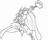 Thor Drawing Coloring Cartoon Pages Color Sketch Drawings Google Getdrawings Marvel Super Hammer Printable Da Gemerkt Von Search sketch template