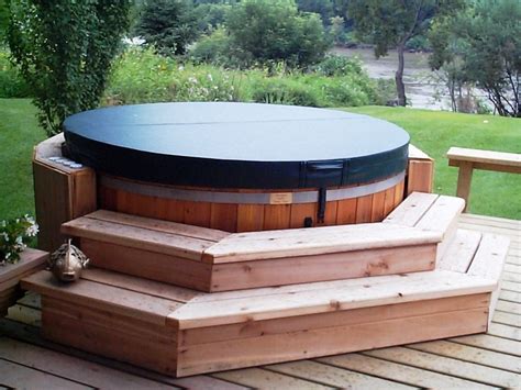 cedar wood hot tub propane  natural gas seats  ebay