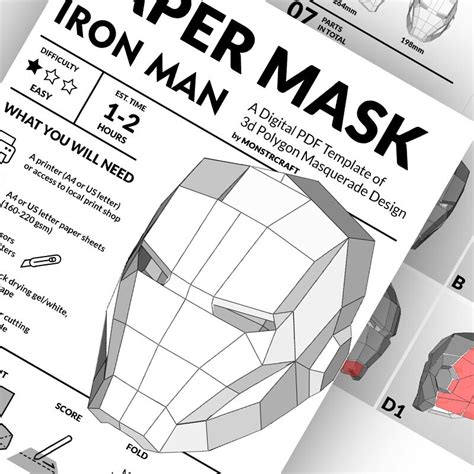 iron man mask helmet avengers superhero cosplay  poly etsy