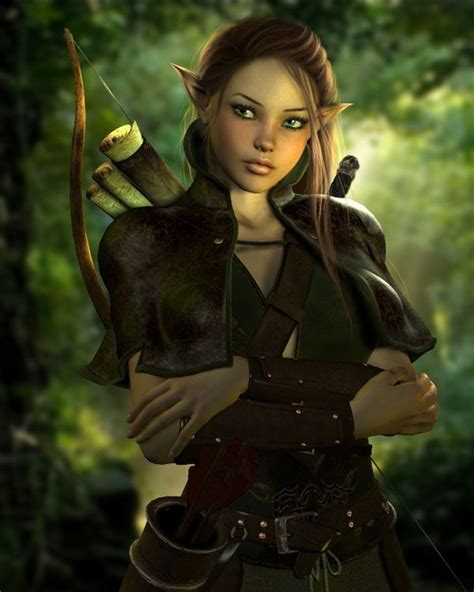 Elf Warrior Fantasy Girl Female Elf