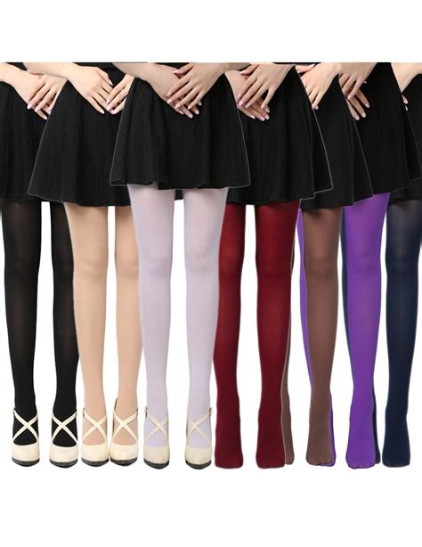 2019 hot classic sexy women 120d opaque footed tights thick tights