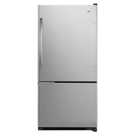 amana     cu ft bottom freezer refrigerator  stainless