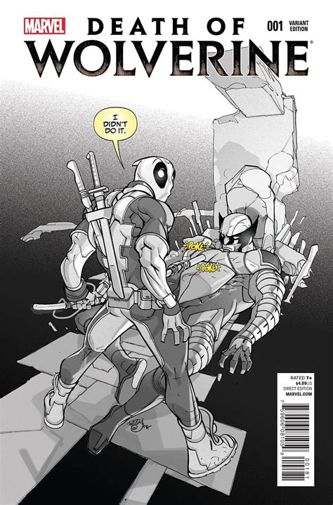 Death Of Wolverine 1 Deadpool Variant Cover Comics Watcher