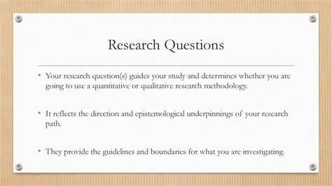 qualitative research question   develop research question