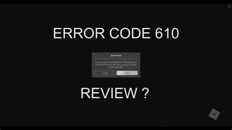 how to fix roblox error code 610 quick ways to fix bugs