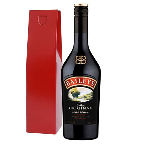 baileys original irish cream liqueur cl bottle  red gift box  love giftsdrink tag