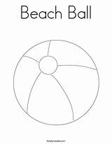 Coloring Ball Beach Pages Print Ll Noodle Twistynoodle sketch template