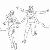 Athletics Hellokids 400m sketch template
