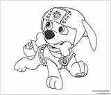 Paw Patrol Zuma Pages Coloring Color Bone Print sketch template