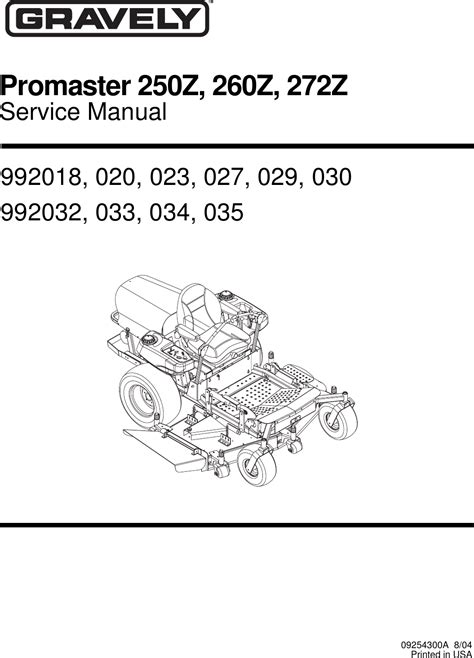gravely  service manual