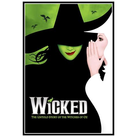 wicked  musical poster print  canvas print poster canvas wall art print john sneaker