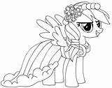 Rainbow Dash Coloring Pages Printable Pony Little Categories sketch template