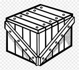 Crate Kiste Transparent Holzkiste Caisse Bois Crates Kayu Lineart Publicdomainvectors Papan Fragile Clipground Pinclipart Cupboard Tray Trait Related Symmetry Angle sketch template