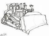Dozer Drawing Bulldozer Getdrawings Gif Perspective sketch template