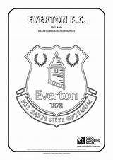Everton Coloring Pages Soccer Logo Club Logos Cool Liverpool Football Fc Colouring Badge Printable Clubs Color Aston Template United Villa sketch template
